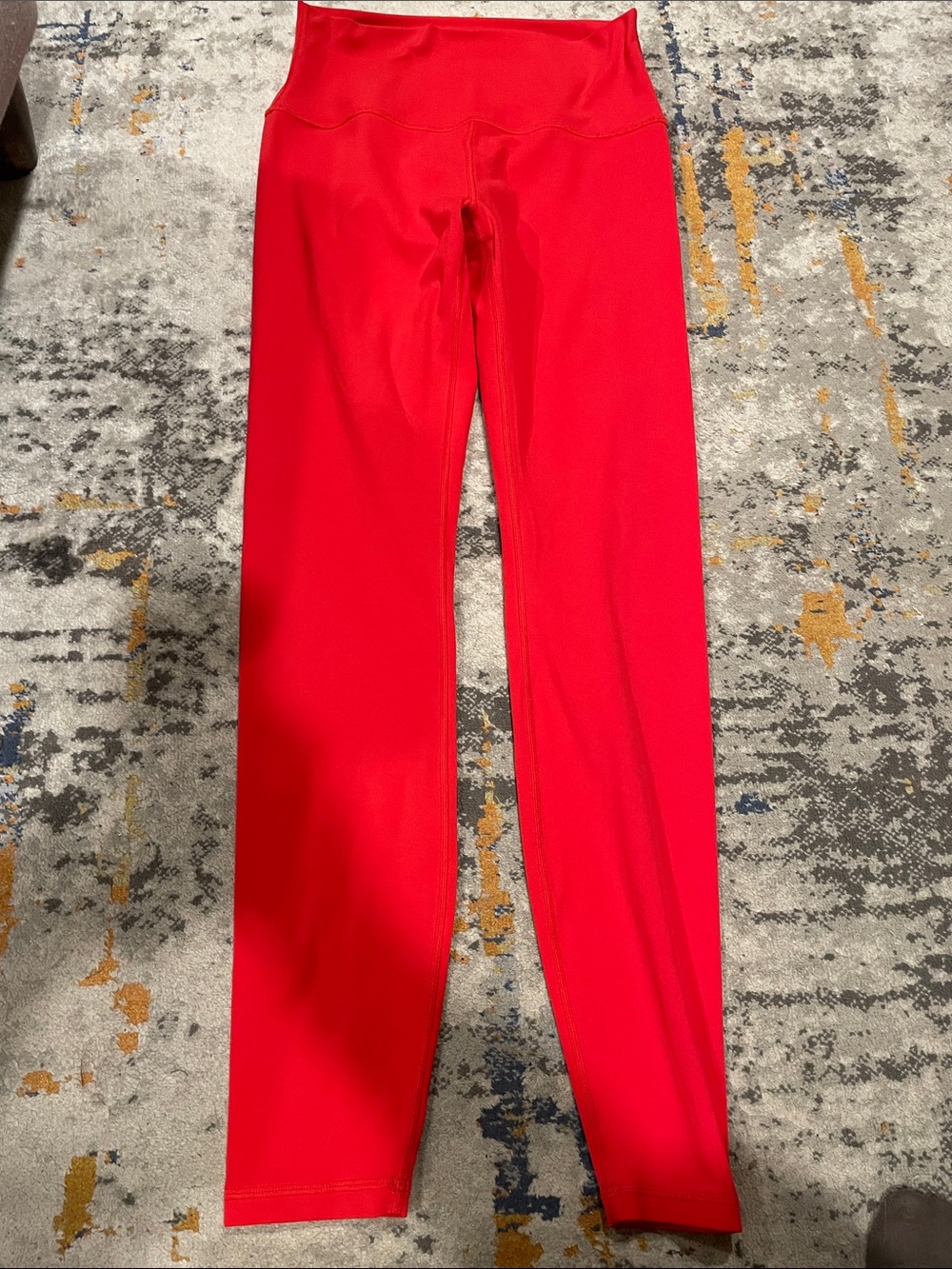 High-Waist Red Leggings - Women